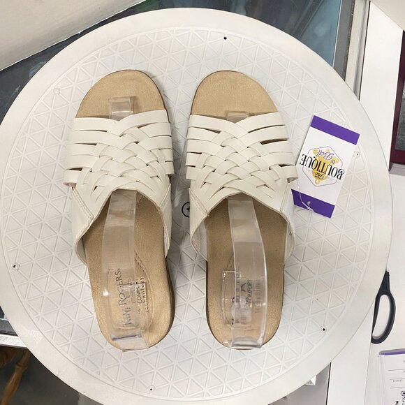 Kim Rogers Jovie Sandals White Womens 8 Ultra Comfort Technology Resort Vacation - Picture 12 of 12